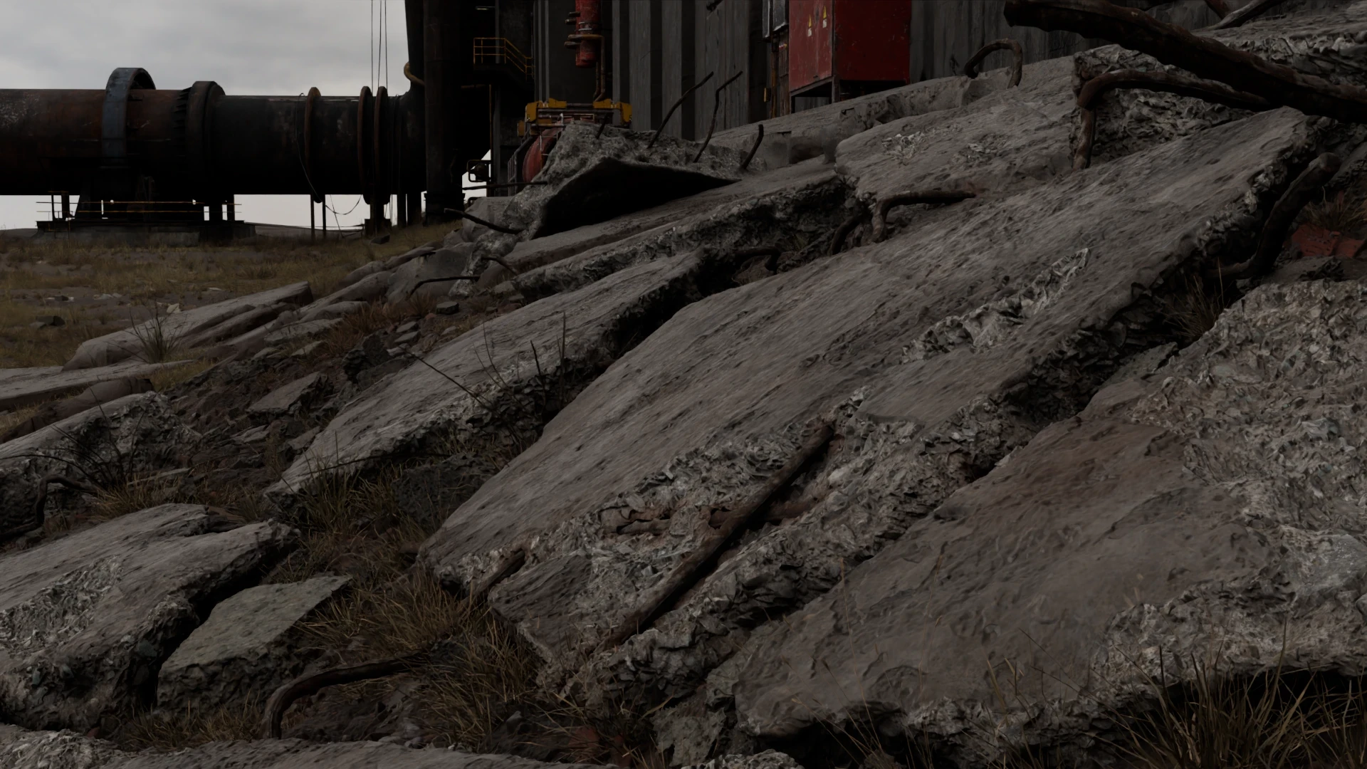 Menace — concrete texturing detail